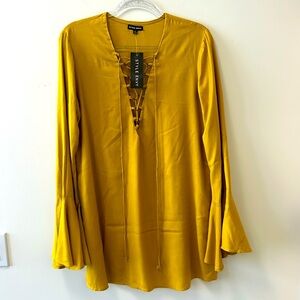 Style Envy • Mustard Boho Mini • Sz L • NWT!